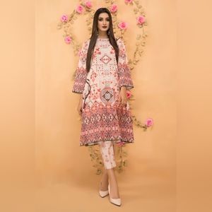 Khaddar Printed Dress 2Pc